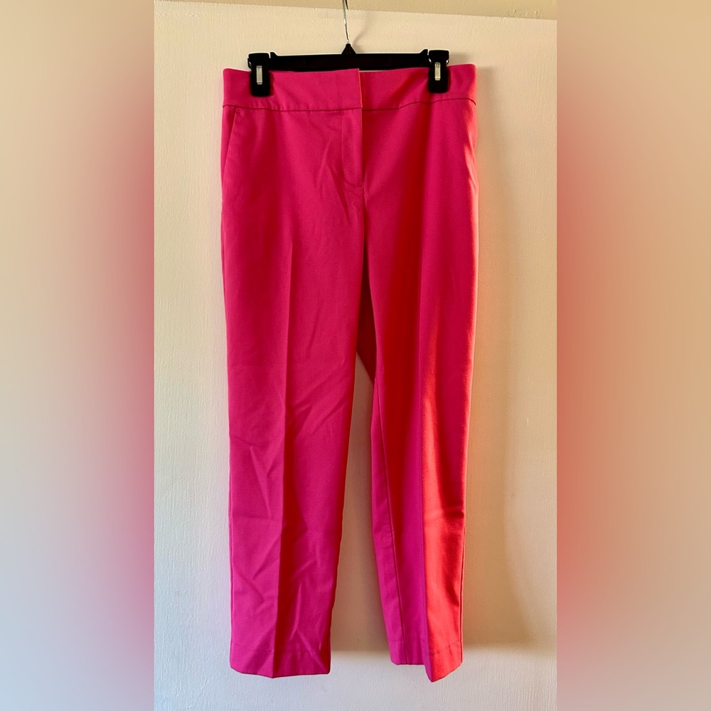 Sz 6 LOFT Hot Pink Pencil Pants